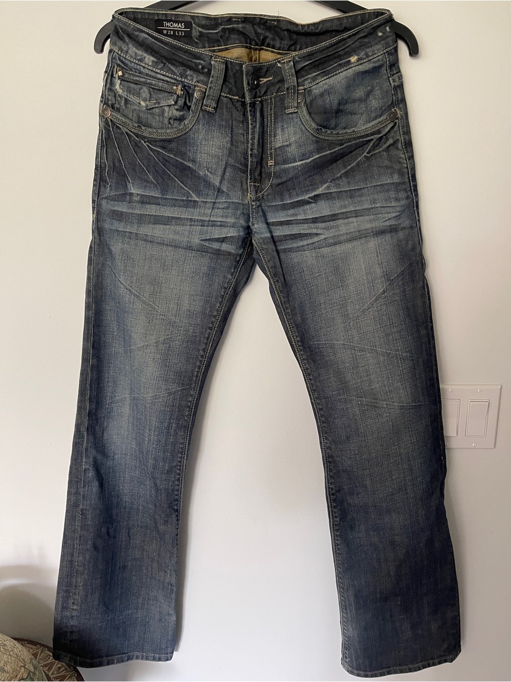 Men’s Buffalo David Bitton Faded Straight Leg Jeans 28 X 33 Style Thomas